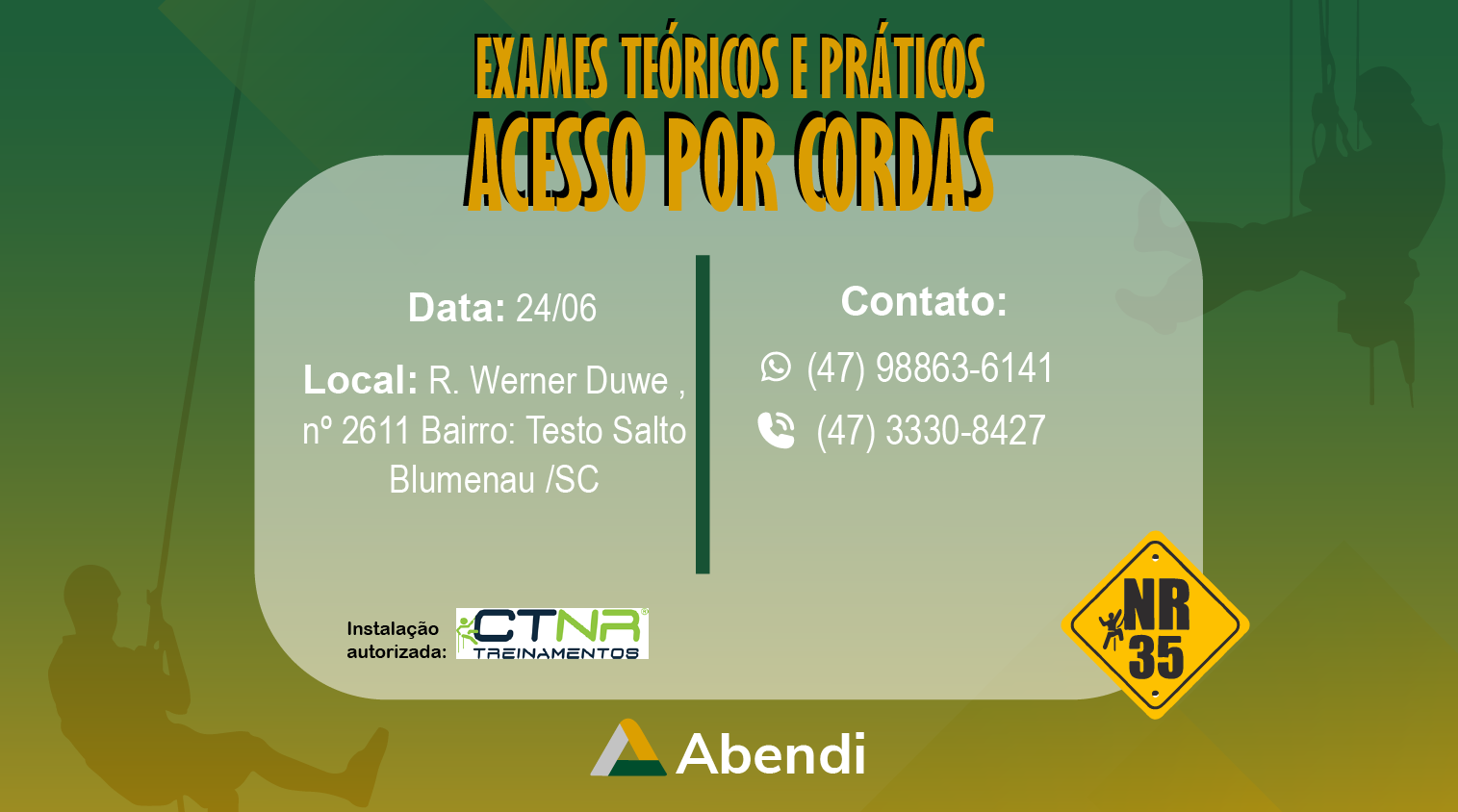 INSPEÇÃO EM PÁS, TORRES E ESTRUTURAS EÓLICAS / INSPEÇÃO DE COMPÓSITOS –  EÓLICA - Abendi